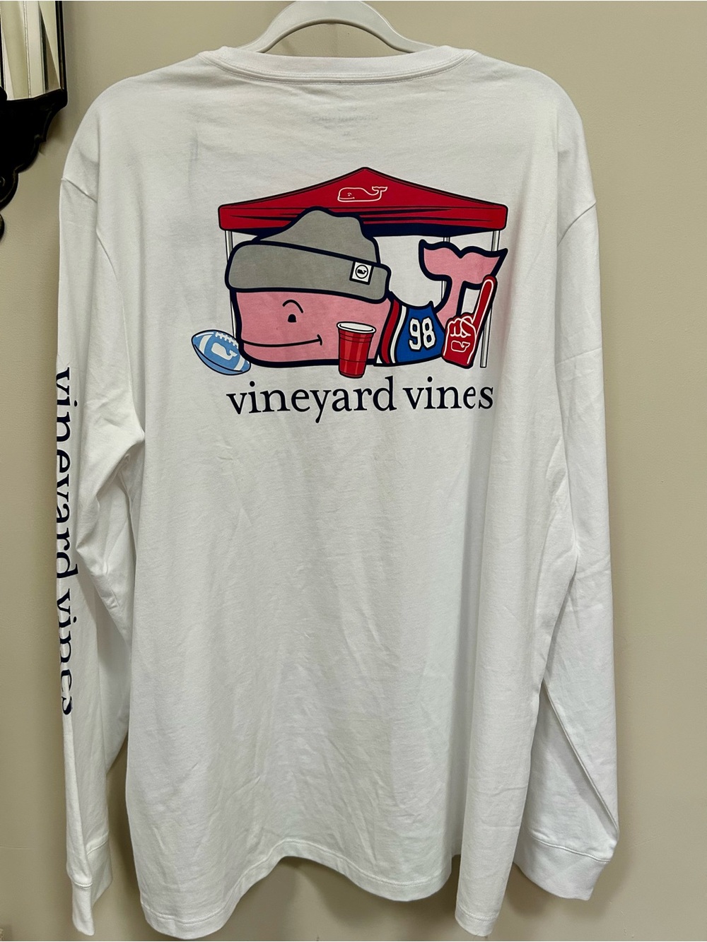 NWT Vineyard Vines Football Long Sleeve Shirt XL
